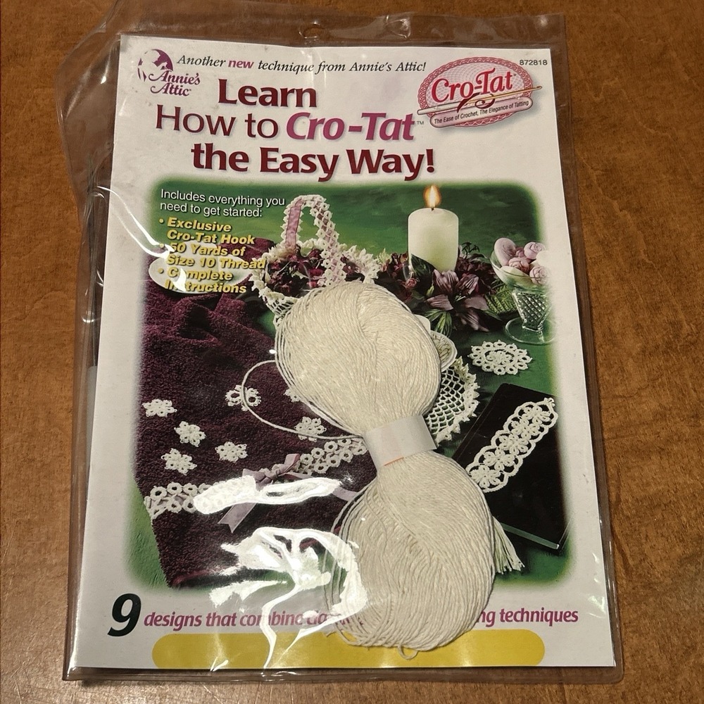 2001 Annie's Attic Learn How To Cro-Tat The Easy Way Instruction New
